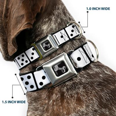 Show full view: Buckle-Down Dominoes Dog Collar, Large: 20 to 31-in neck, 1.5-in wide slide 2 of 8