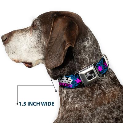 Show full view: Buckle-Down Crown Princess Dog Collar, Small: 9.5 to 13-in neck, 1-in wide slide 7 of 8