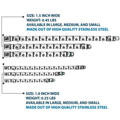 Show full view: Buckle-Down Ace of Spades Dog Collar, Medium: 16 to 23-in neck, 1.5-in wide slide 3 of 8