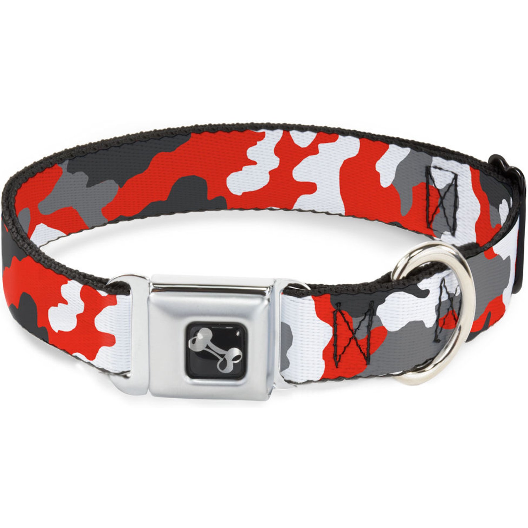 Buckle-Down Camo Dog Collar, Orange, Small: 13 to 17-in neck, 1.5-in wide