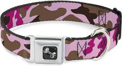 Buckle-Down Camo Dog Collar, Pink, Medium: 16 to 23-in neck, 1.5-in wide