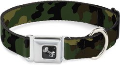 Buckle-Down Camo Dog Collar, Olive, Large: 15 to 24-in neck, 1-in wide