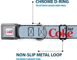 Buckle-Down The Coca-Cola Company Diet Coke Logo Dog Collar, Large: 20 to 31-in neck, 1.5-in wide slide 2 of 8