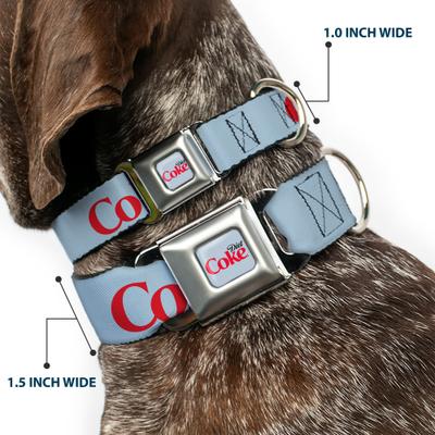 Show full view: Buckle-Down The Coca-Cola Company Diet Coke Logo Dog Collar, Medium: 11 to 16.5-in neck, 1-in wide slide 2 of 8