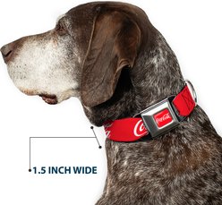 Buckle-Down The Coca-Cola Company Coca Cola Script Logo Dog Collar, Large: 15 to 24-in neck, 1-in wide slide 2 of 8