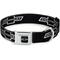 Show in main carousel: Buckle-Down GM General Motors 1965 Chevrolet Bowtie Dog Collar, Black/White, Medium: 11 to 16.5-in neck, 1-in wide slide 1 of 8