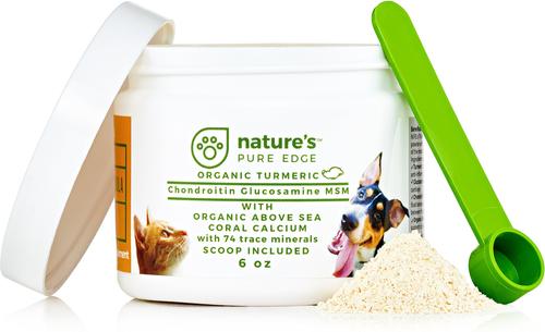 Show full view: Nature's Pure Edge Hip & Joint & Tumeric Dog & Cat Supplement, 6-oz jar slide 6 of 11