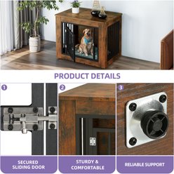 Wooflex Indoor Kennel Dog Crate with Waterproof Top & Safety Corners, Large: 30.1 x 21.1 x 25-in, Brown slide 2 of 8