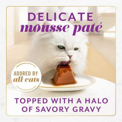 Show full view: Fancy Feast Gems Adult Grain-Free Turkey Pate Wet Cat Food, 4-oz tray, 8 count slide 4 of 9