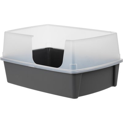 IRIS IRIS OpenTop Side Entry Cat Litter Box, Gray, XX-Large