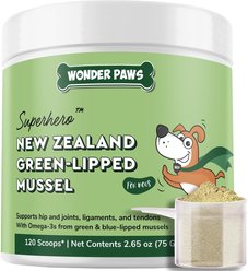 Wonder Paws Premium Green Lipped Mussels Powder with Blue Lipped Mussels Hip & Joint Supplement for Dogs, 2.6-oz jar slide 2 of 9