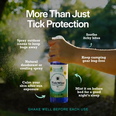 Show full view: 3 Moms Organics TickWise Tick & Insect Repellent Dog Spray, 2-fl oz bottle, 2 count slide 8 of 10