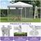 Show in main carousel: Wooflex Outdoor Kennel Weather-Resistant Roof Cover Square Dog Crate Fence with Dual-Section Doors, Silver, 13 x 11-ft slide 3 of 7