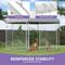 Show in main carousel: Wooflex Outdoor Kennel Weather-Resistant Roof Cover Square Dog Crate Fence with Dual-Section Doors, Silver, 13 x 11-ft slide 4 of 7