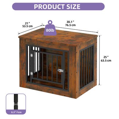 Show full view: Wooflex Indoor Kennel Dog Crate with Waterproof Top & Safety Corners, Large: 30.1 x 21.1 x 25-in, Brown slide 2 of 8