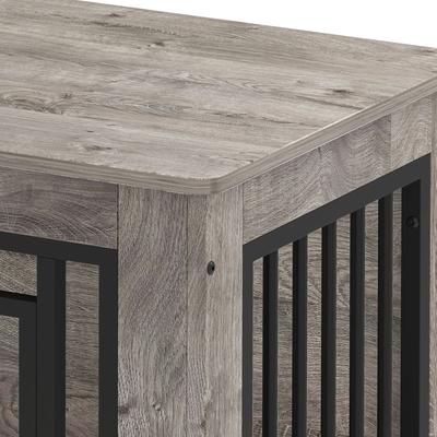 Show full view: Wooflex Indoor Kennel Dog Crate with Waterproof Top & Safety Corners, Large: 30.1 x 21.1 x 25-in, Grey slide 6 of 7