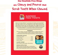 Country Kitchen Rawhide-Free Twists Beef Dog Chew Treats, 14.8-oz bag, 9 count slide 2 of 6