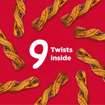 Show full view: Country Kitchen Rawhide-Free Twists Beef Dog Chew Treats, 14.8-oz bag, 9 count slide 5 of 7