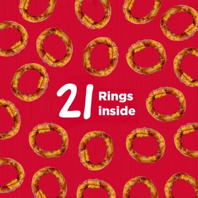 Show full view: Country Kitchen Rawhide-Free Peanut Butter Rings Dog Chew Treats, 15.9-oz bag, 21 count slide 6 of 8