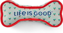 LIFE IS GOOD Holly Jumbo Oxford Bone Dog Toy