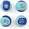 Show in main carousel: LIFE IS GOOD Winter Fun 4-Pack Squeaker Tennis Ball Set slide 1 of 1