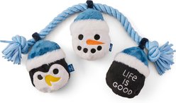 LIFE IS GOOD Christmas Penguin & Snowman Jumbo Rope Dog Toy