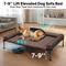 Show in main carousel: Veehoo Elevated Dog Bed with Bolster Mat, Brown, X-Large A slide 3 of 10