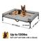 Show in main carousel: Veehoo Elevated Dog Bed with Bolster Mat, Sky Grey, X-Large A slide 2 of 10