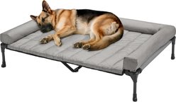 Veehoo Elevated Dog Bed with Bolster Mat, Sky Grey, X-Large A