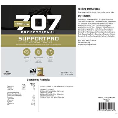 Show full view: Formula 707 Support Pro Pellets Horse Supplement, 28 count slide 7 of 7