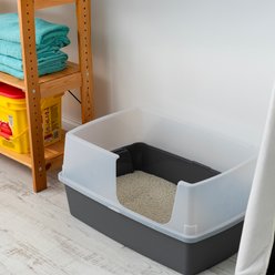 IRIS OpenTop Side Entry Cat Litter Box, Gray, XX-Large slide 2 of 8
