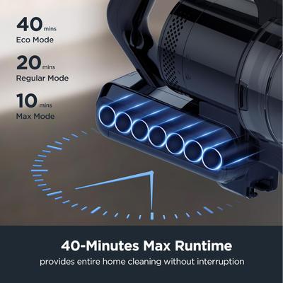 Show full view: Eureka Rapid Clean Pro NEC280TL Cordless Stick Vacuum Cleaner, White/Blue slide 4 of 9