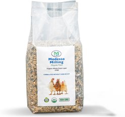 Modesto Milling Organic 18% Protein Whole Grain Layer Chicken Feed, 10-lb bag