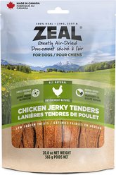 Zeal Canada Gently Air-Dried All-Natural Chicken Grain-Free Jerky Tenders Dog Treats, 20-oz bag