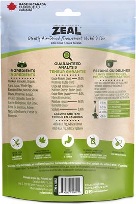 Show full view: Zeal Canada Gently Air-Dried All-Natural Chicken Grain-Free Jerky Tenders Dog Treats, 10-oz bag slide 3 of 6