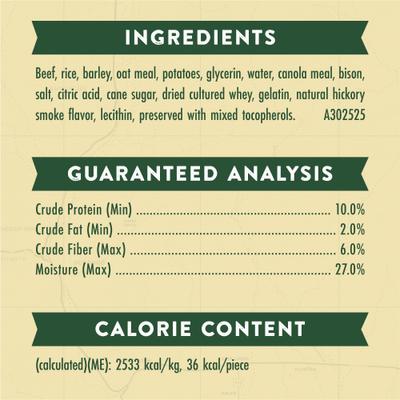 Show full view: Zuke's Adventure Sticks Beef & Bison Dog Soft & Chewy Treats, 6-oz pouch slide 7 of 10