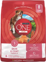 Purina ONE +Plus Adult Skin & Coat Formula Dry Dog Food, 8-lb bag