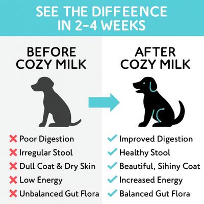 Show full view: Cozy Milk Fermented Rice Milk Liquid Supplement for Dogs, 350-mL bottle slide 5 of 6