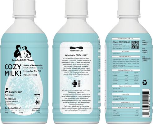 Show full view: Cozy Milk Fermented Rice Milk Liquid Supplement for Dogs, 350-mL bottle slide 3 of 6