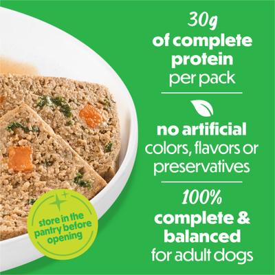 Show full view: Purina Beneful Freshly Prepared High Protein Classics with Lamb, Kale & Carrots Chunks in Gravy Wet Dog Food, 9.5-oz carton, 6 count slide 5 of 10