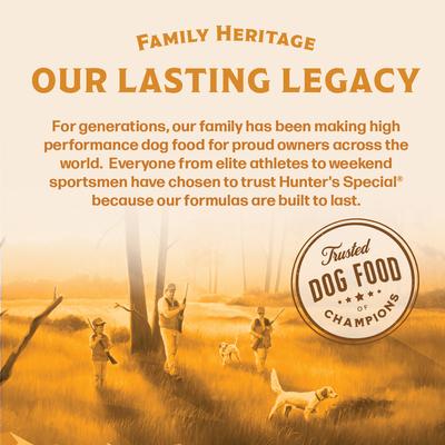 Show full view: Hunter's Special High Energy Formula High Protein Meat Dry Dog Food, 40-lb bag slide 6 of 10