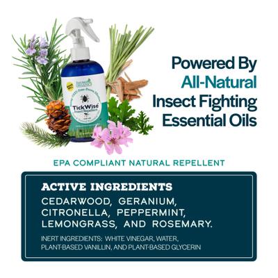 Show full view: 3 Moms Organics TickWise Tick & Insect Repellent Dog Spray, 2-fl oz bottle, 2 count slide 6 of 10