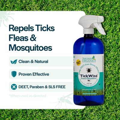 Show full view: 3 Moms Organics TickWise Tick & Insect Repellent Dog Spray, 32-fl oz bottle slide 3 of 10