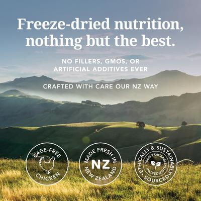 Show full view: K9 Natural New Zealand Chicken Feast Grain-Free Freeze-Dried Dog Food, 4-lb bag slide 3 of 10