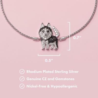 Show full view: Scamper & Co Husky Sterling Silver Bolo Bracelet slide 2 of 2