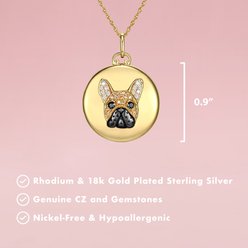 Scamper & Co French Bulldog Sterling Silver Locket slide 2 of 2