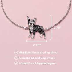 Scamper & Co Boston Terrier Sterling Silver Bolo Bracelet slide 2 of 2