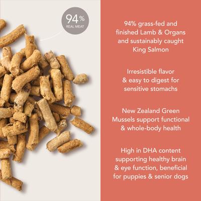 Show full view: K9 Natural Lamb & King Salmon Grain-Free Freeze-Dried Dog Food, 4-lb bag slide 4 of 10