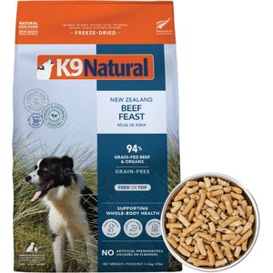 K9 NATURAL New Zealand Beef Feast Grain-Free Freeze-Dried Dog Food