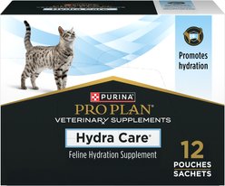 Purina Pro Plan Veterinary Diets Hydra Care Liver Flavored Liquid Supplement for Cats, 2.65-oz pouch, case of 12